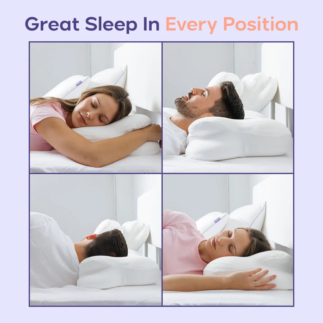 Aeromellow™ Ergonomic Memory Foam Pillow